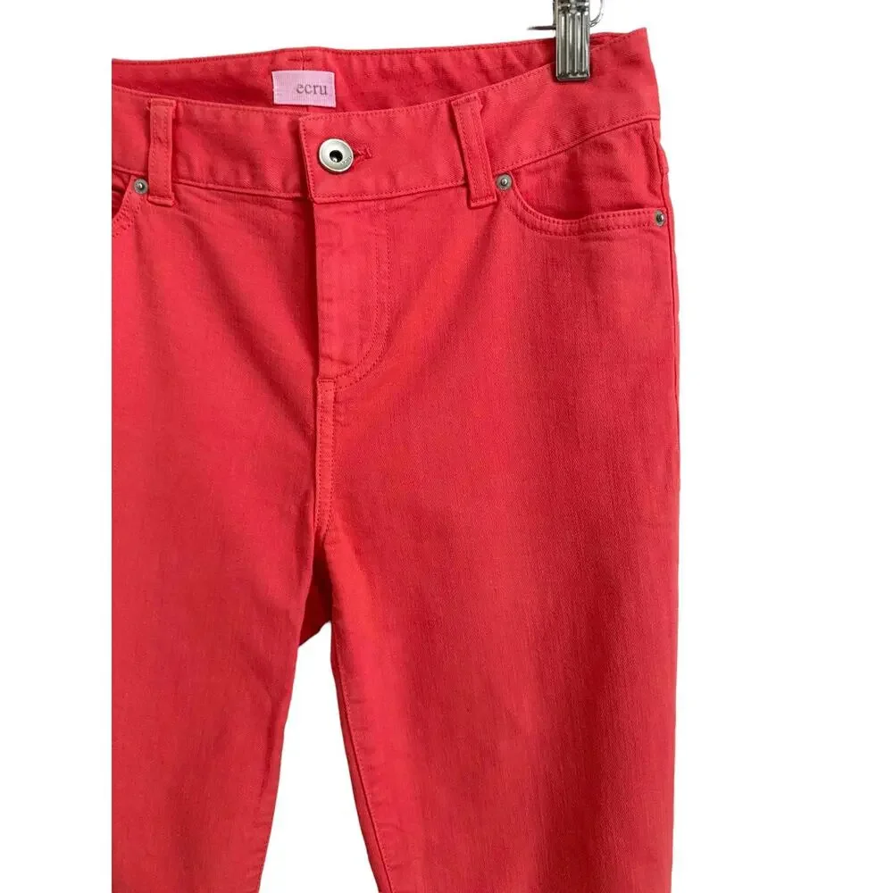 Ecru Women's orange Denim Skinny Jeans #1234DD Size‎ 2